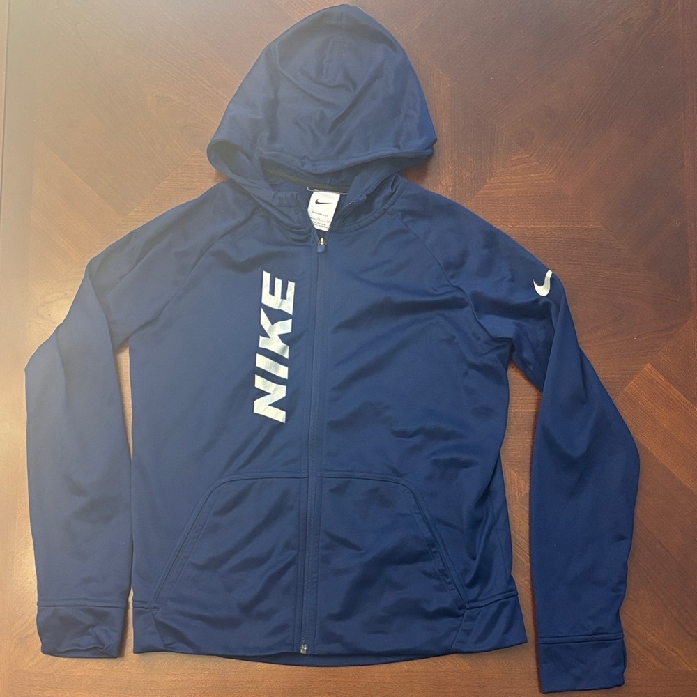 Nike Kids Navy Blue Raincoat